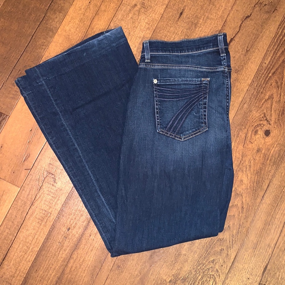 7FAM dark wash Dojo jeans